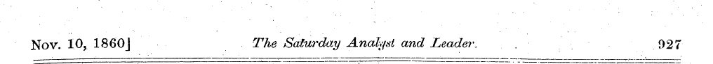 Nov. 10, 1860J The Saturday Analyst and ...