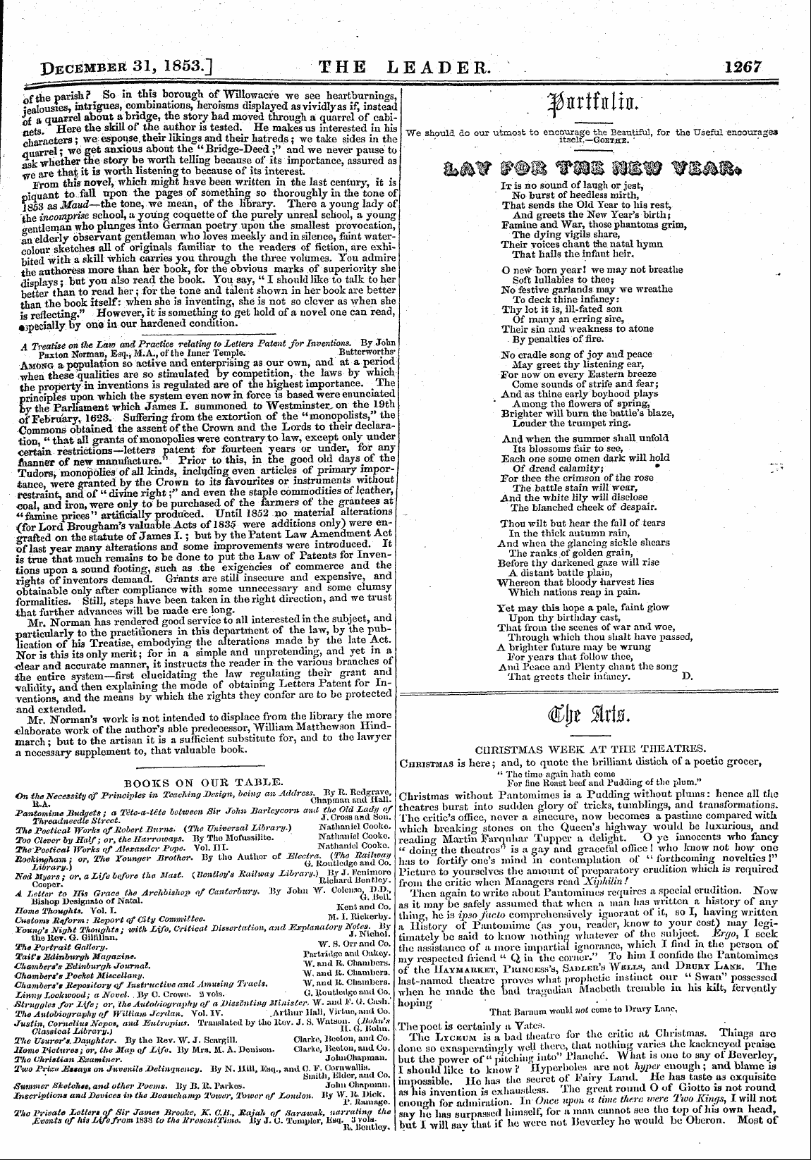Leader (1850-1860): jS F Y, 1st edition - ^Nrtfalifl.