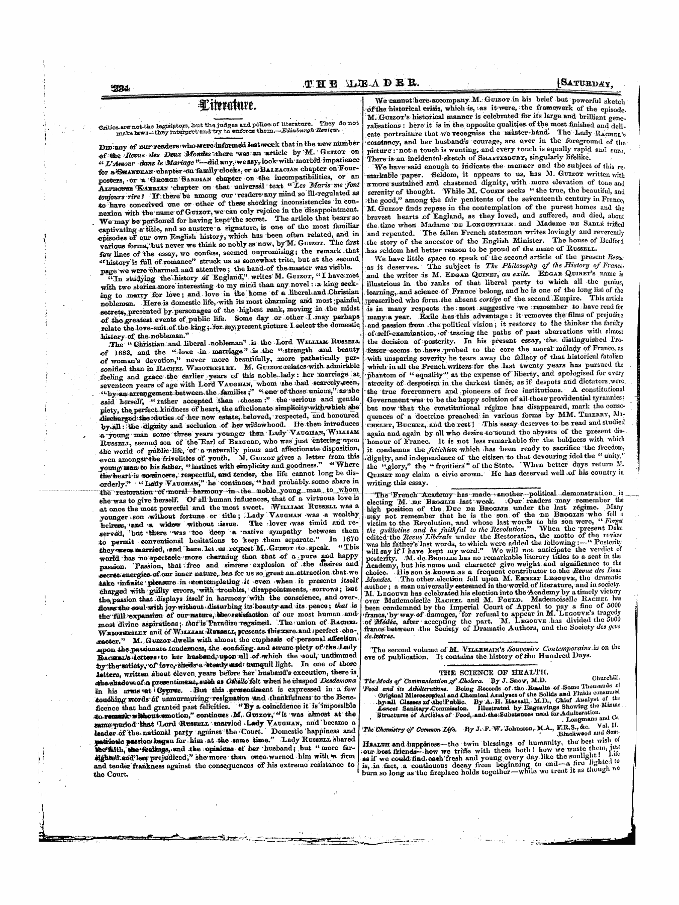 Leader (1850-1860): jS F Y, 1st edition: 18