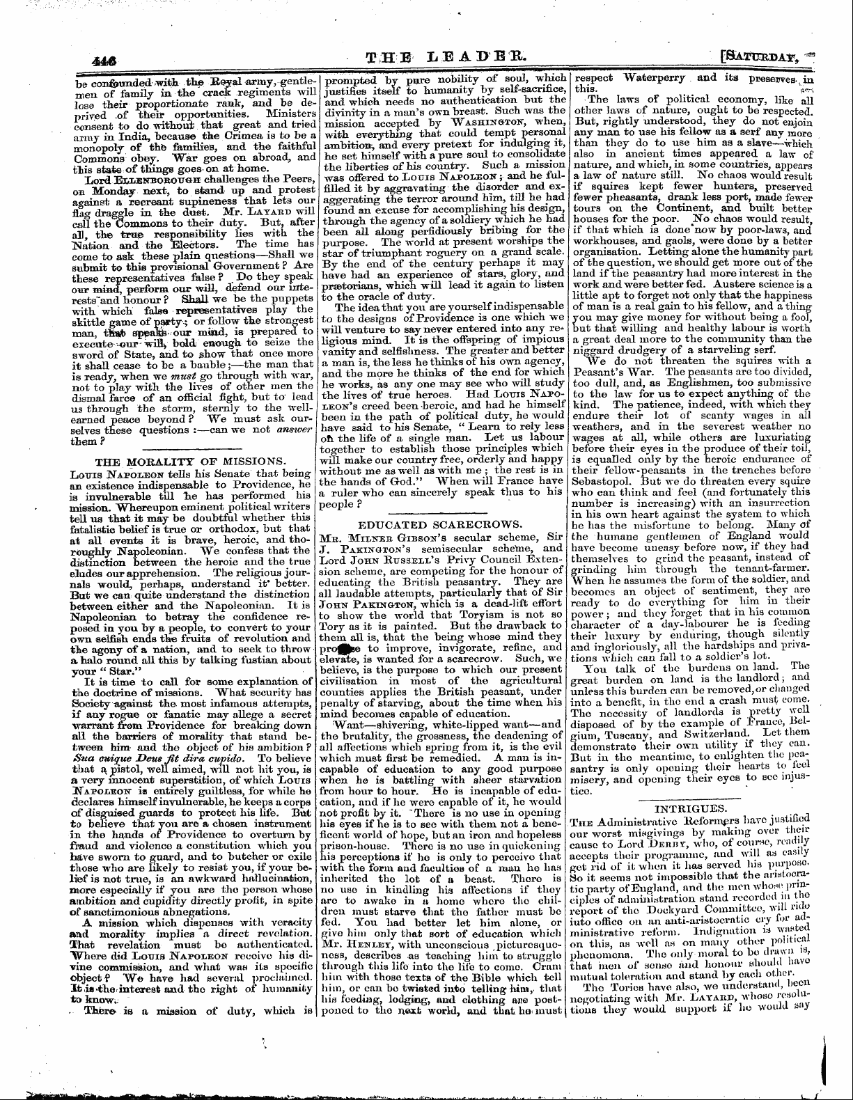 Leader (1850-1860): jS F Y, 1st edition: 14