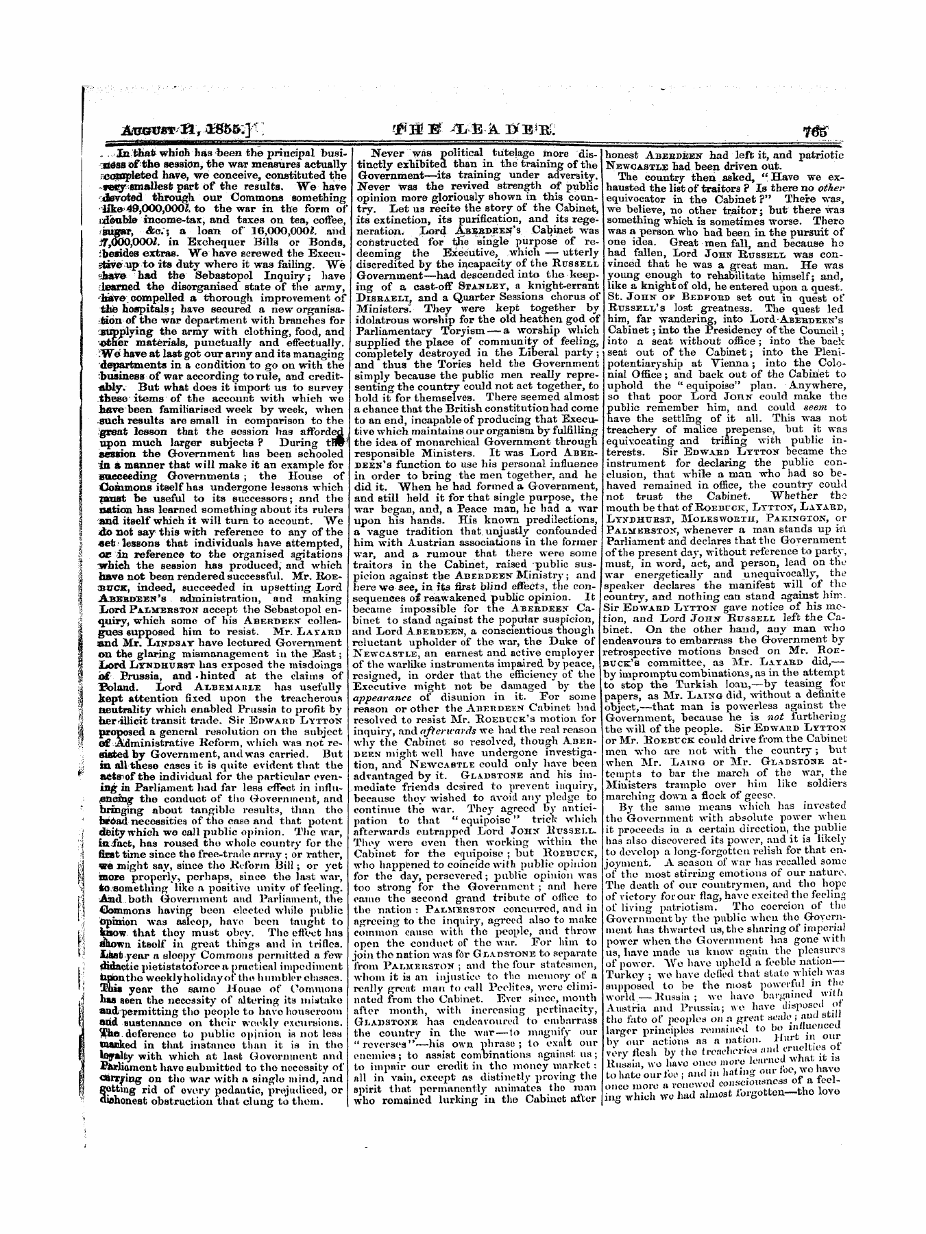 Leader (1850-1860): jS F Y, 1st edition: 9