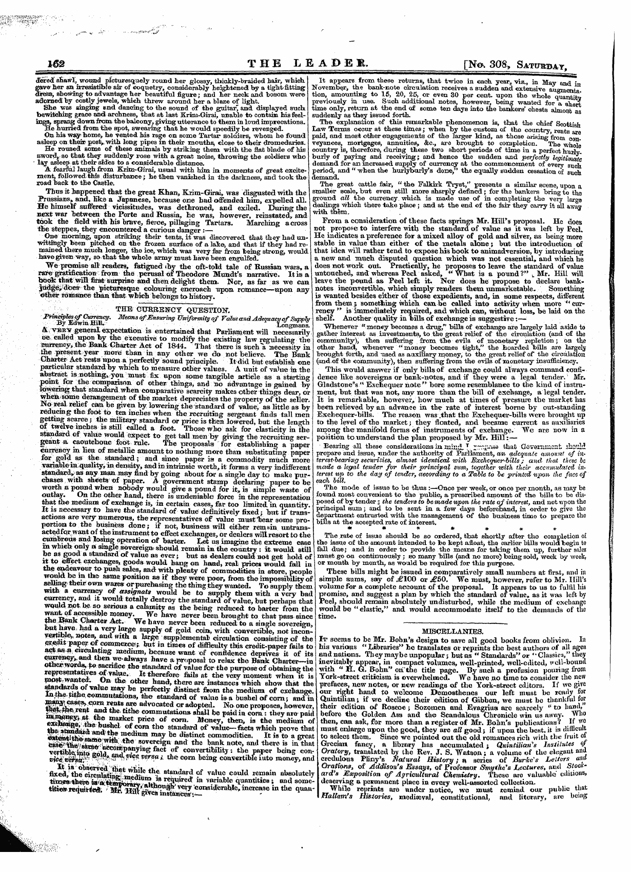 Leader (1850-1860): jS F Y, 1st edition: 18