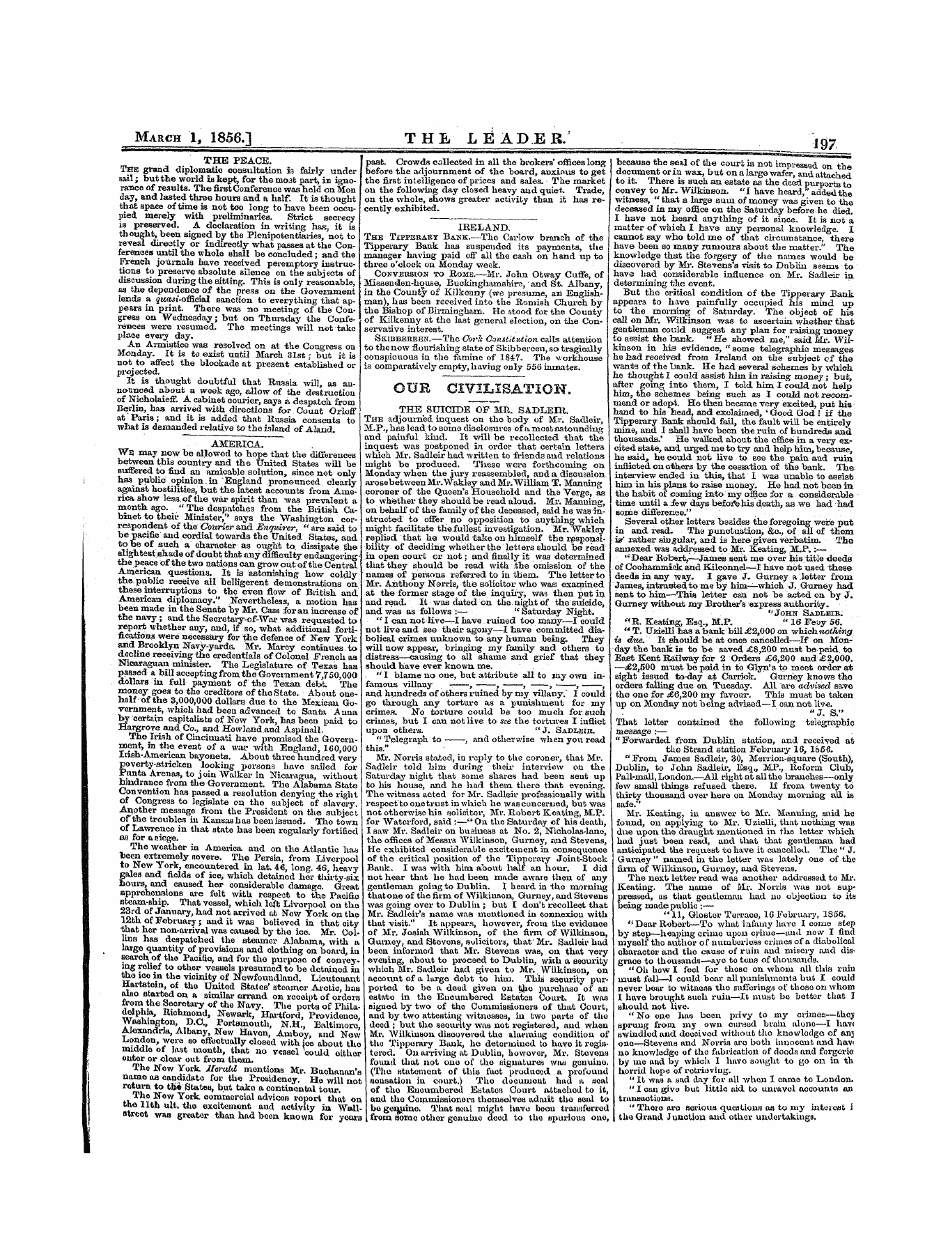 Leader (1850-1860): jS F Y, 1st edition: 5