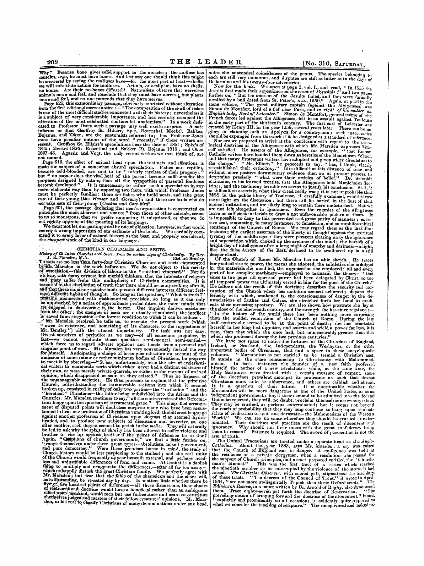 Leader (1850-1860): jS F Y, 1st edition: 16