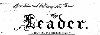 J ^ . -¦ ¦ , ¦/' ¦ ' ^J leaft A c r. ? POLITICAL AND LITERARY REVIEW.
