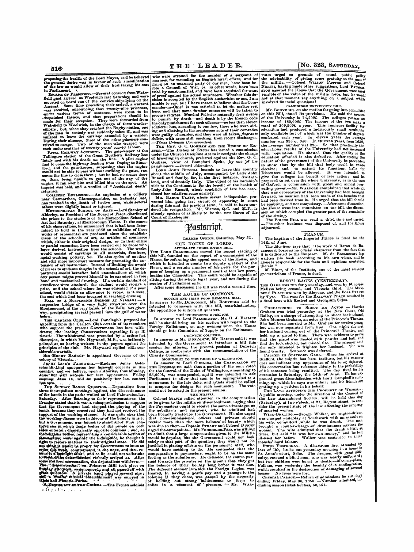 Leader (1850-1860): jS F Y, 1st edition - , ^Nwtwfftltt Jkuuhflu 4|U * ' »
