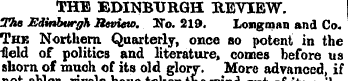 THE EDINBURGH IlEVIEW. The Edinburgh Rev...