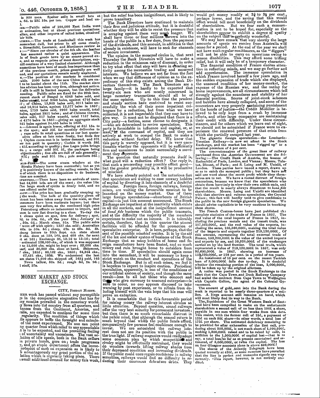 Leader (1850-1860): jS F Y, 1st edition: 29
