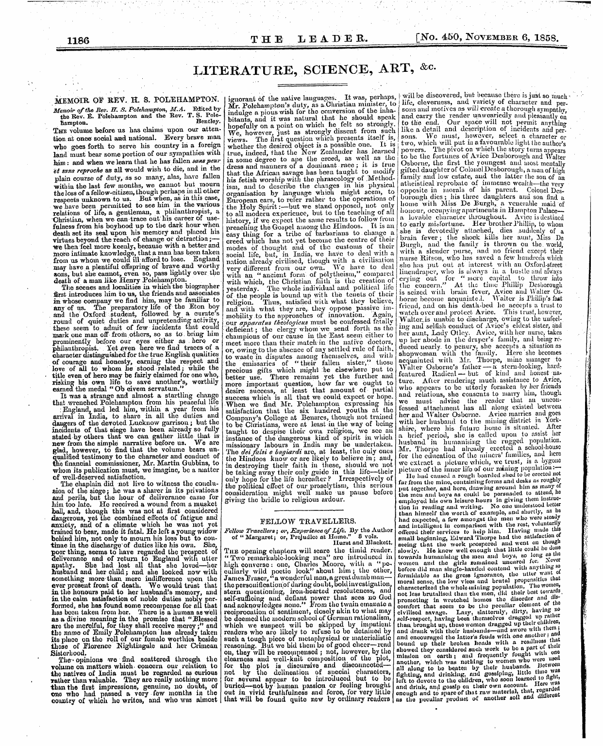 Leader (1850-1860): jS F Y, 1st edition: 10
