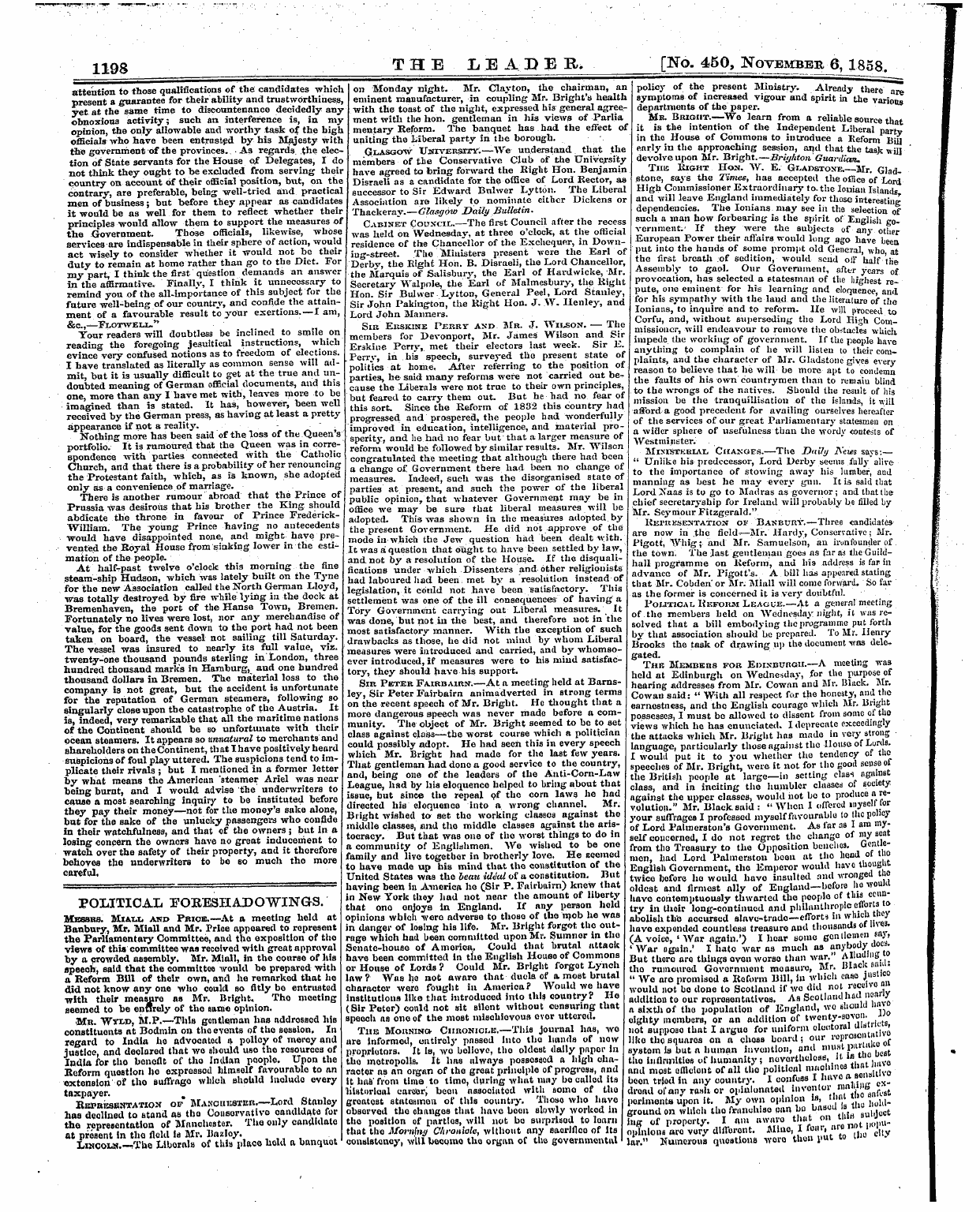 Leader (1850-1860): jS F Y, 1st edition: 22