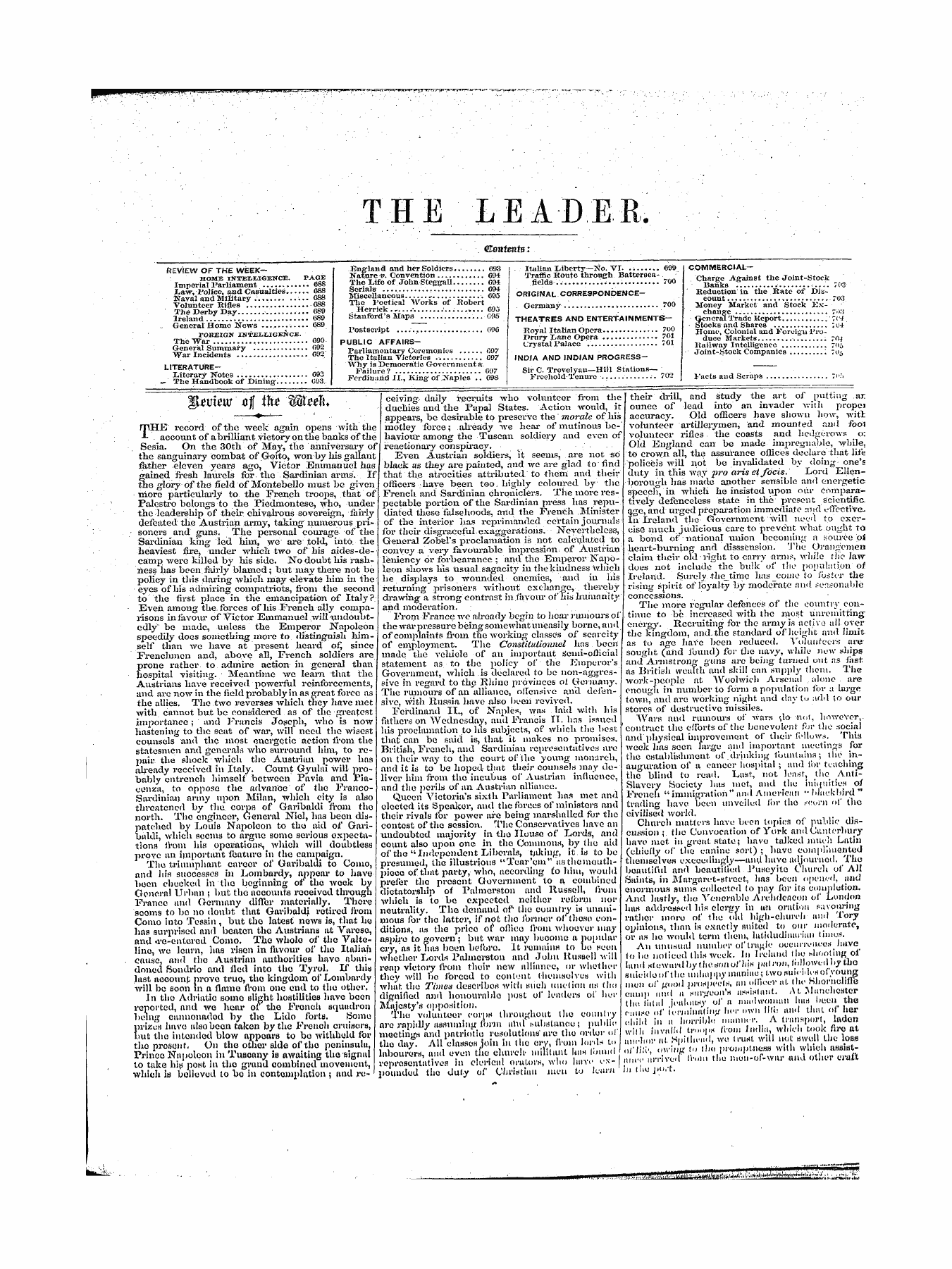 Leader (1850-1860): jS F Y, 1st edition: 3