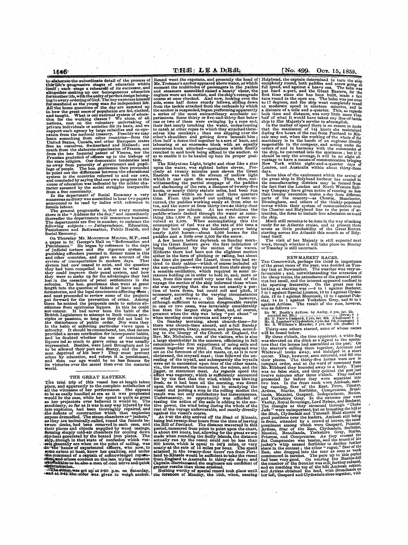 Leader (1850-1860): jS F Y, 1st edition - Untitled Article