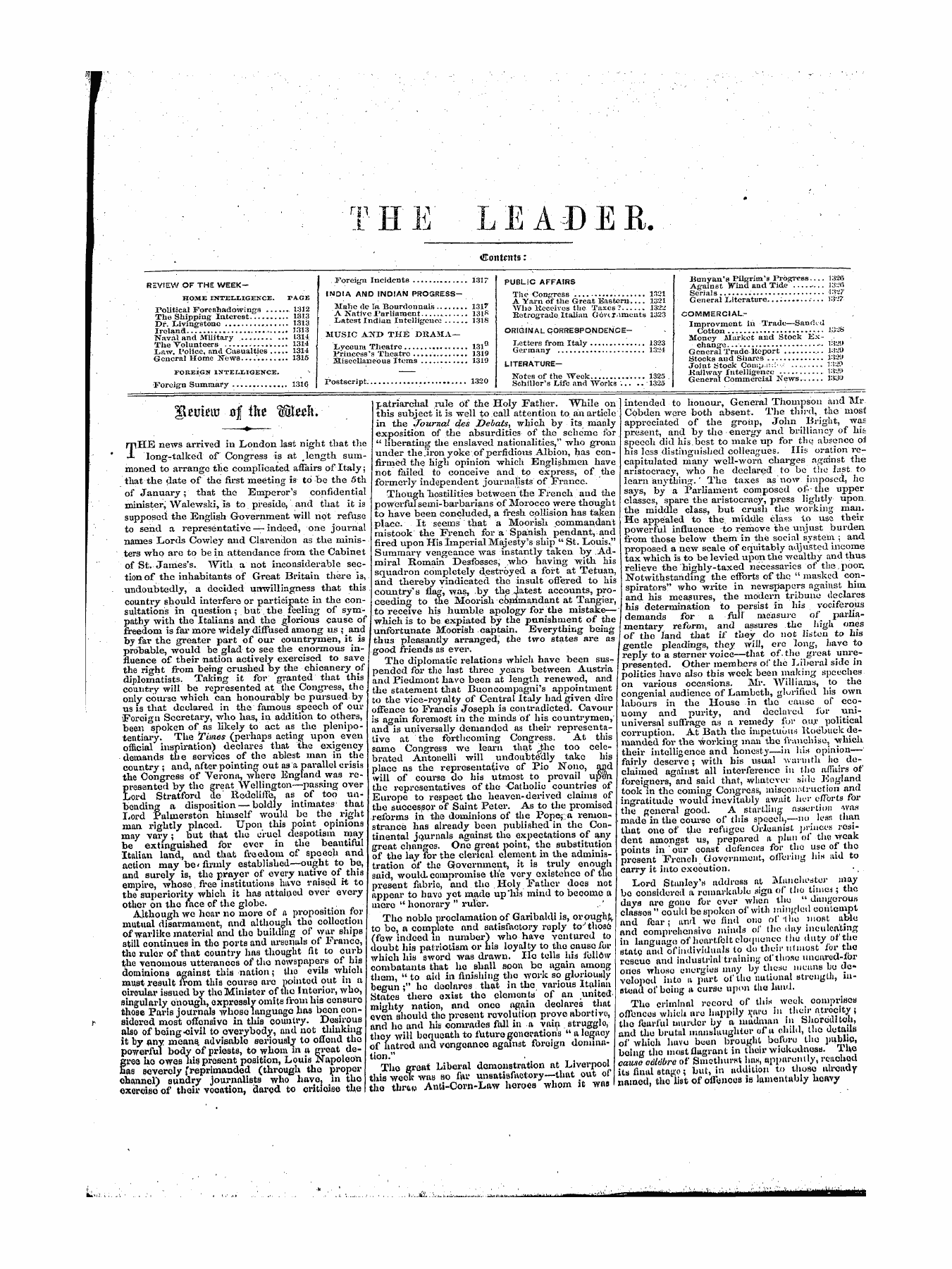 Leader (1850-1860): jS F Y, 1st edition - Cyj ? -If 4t Cy&Gt;F T. Iicuieltj Ojl Tjte (L(Xlmu ^