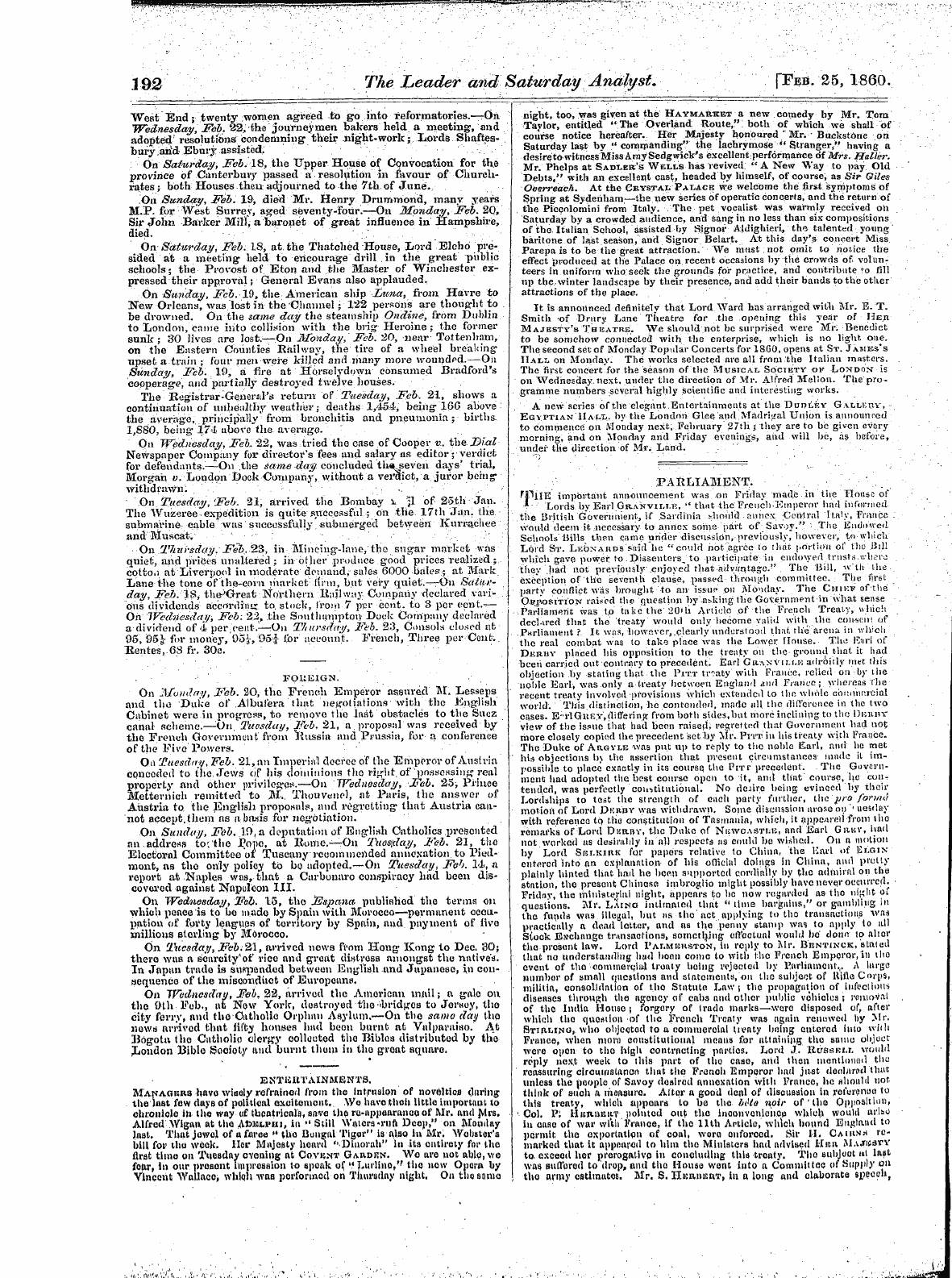 Leader (1850-1860): jS F Y, 1st edition: 20