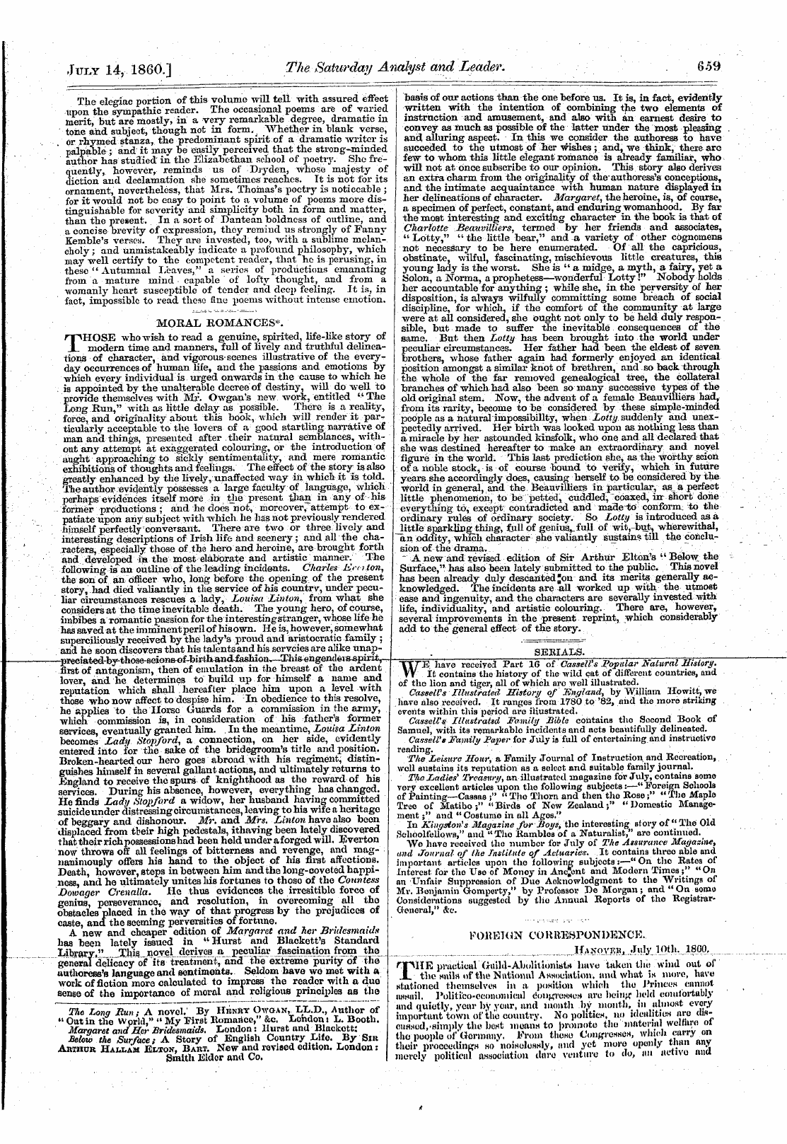 Leader (1850-1860): jS F Y, 1st edition - Mobal Romances*.
