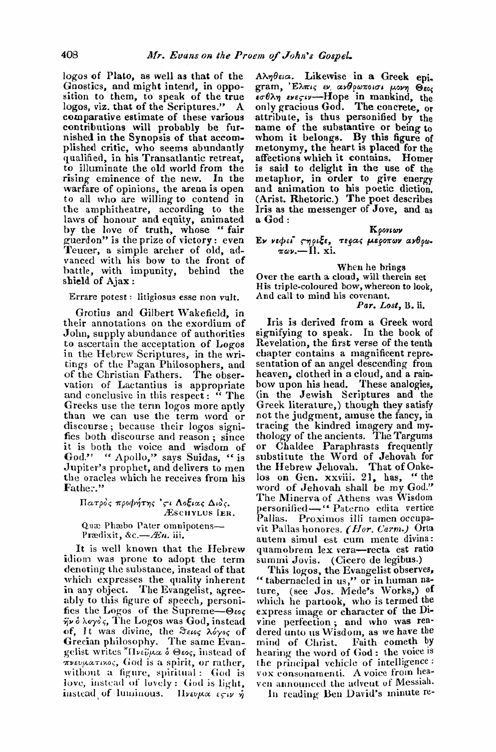 Monthly Repository (1806-1838) and Unitarian Chronicle (1832-1833): F Y, 1st edition: 28
