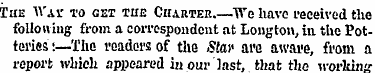 The U'Avr to get the Charter. —"We have ...