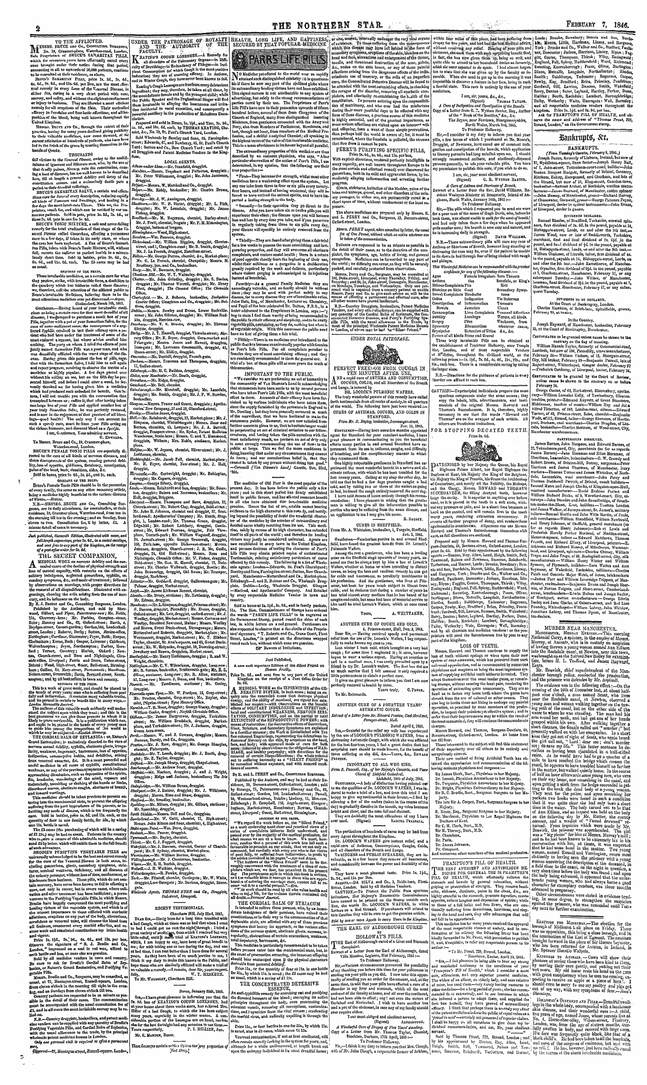 Northern Star (1837-1852): jS F Y, 2nd edition - Santapttf, #£?