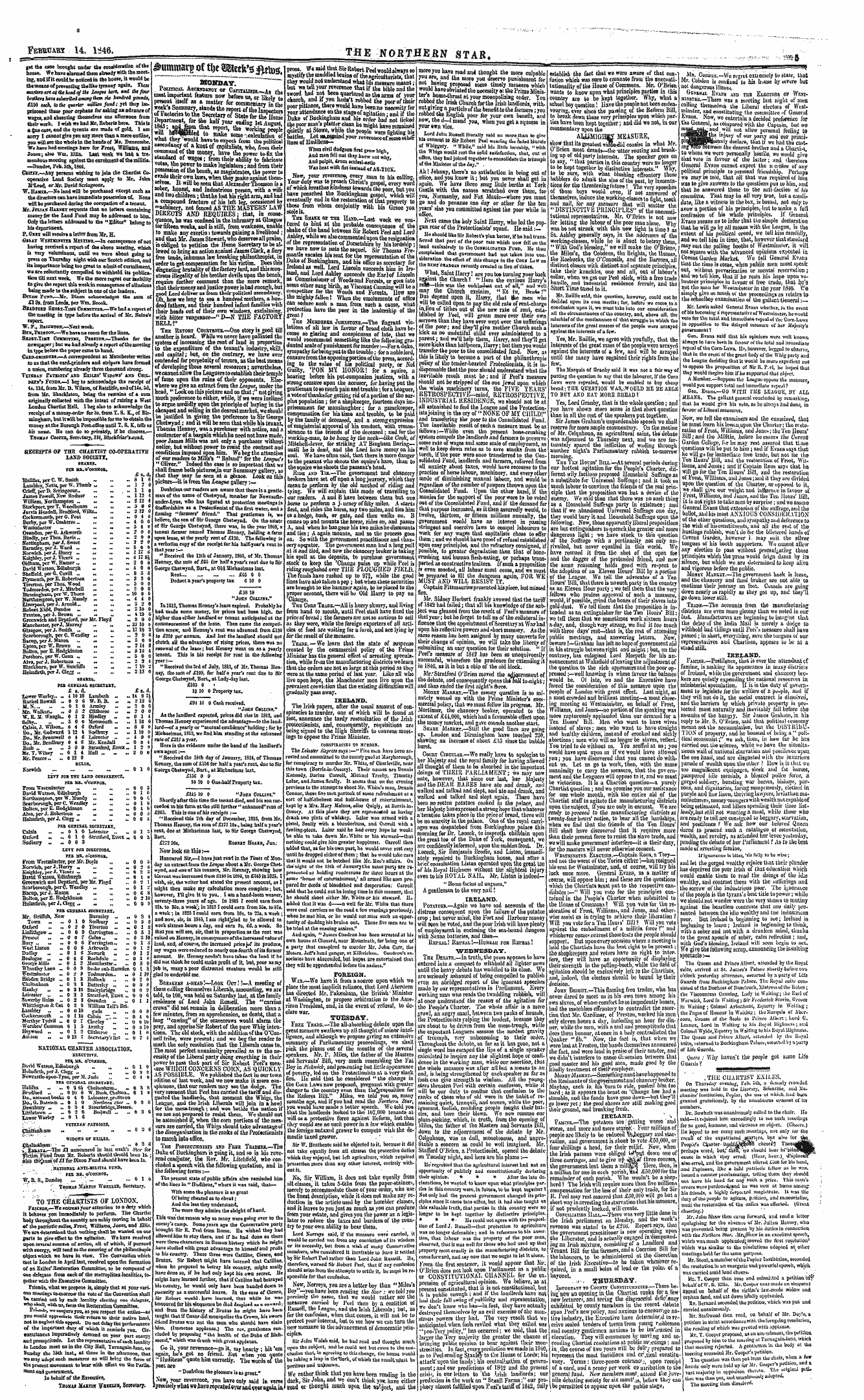 Northern Star (1837-1852): jS F Y, 2nd edition - ^Ummarp T&E Peek's Ftttos