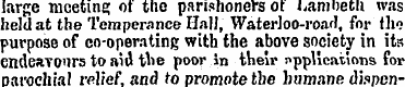 large meeting of the parishoners ot i,an...
