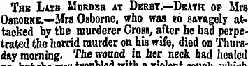 The Late Murder at Dbrrt.—Death of Mrs O...