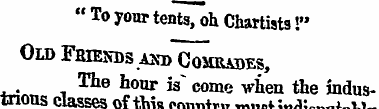 " To your tents, oh Chartists!" Old Fmen...