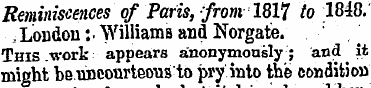 Reminiscences of Paris, from 1817 to 184...