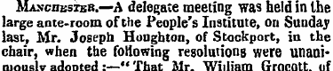 Manchester.—A delegate meeting was held ...