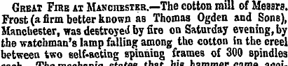 Great Fire at Manchester.—The cotton mil...