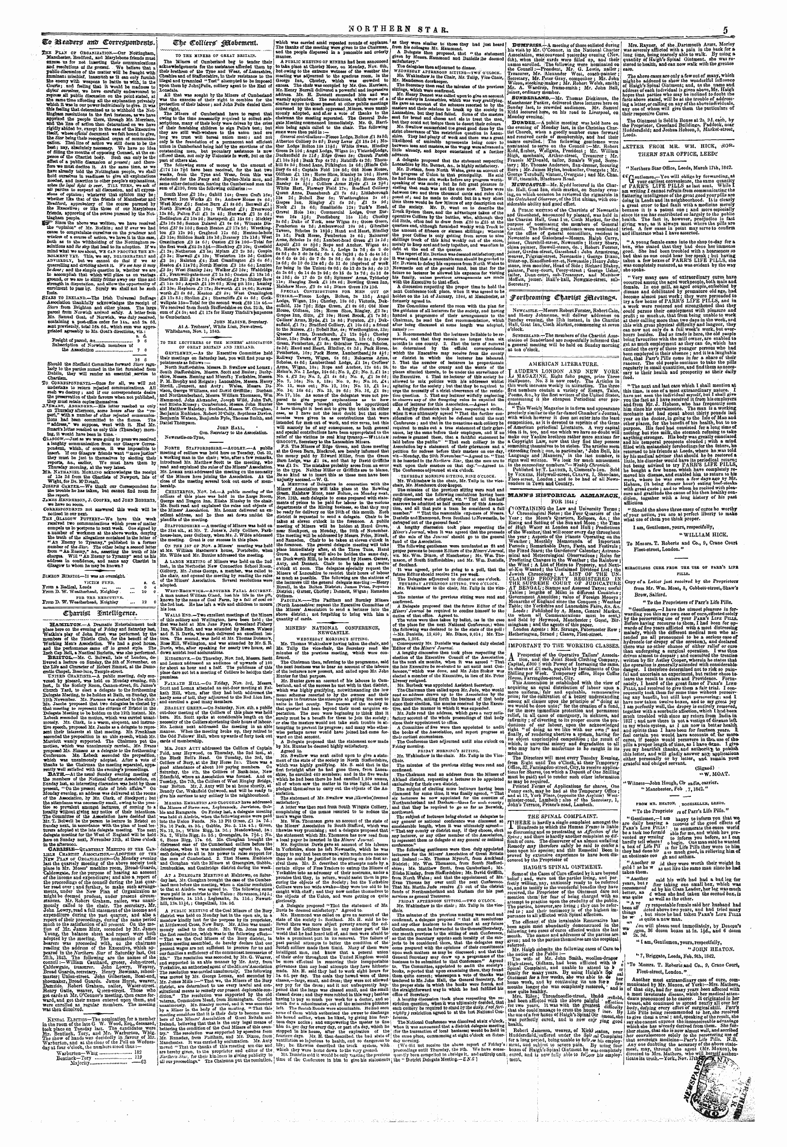 Northern Star (1837-1852): jS F Y, 3rd edition - Jfovit Ycomins (Bfyattfet J$Tartmg&Lt;*.