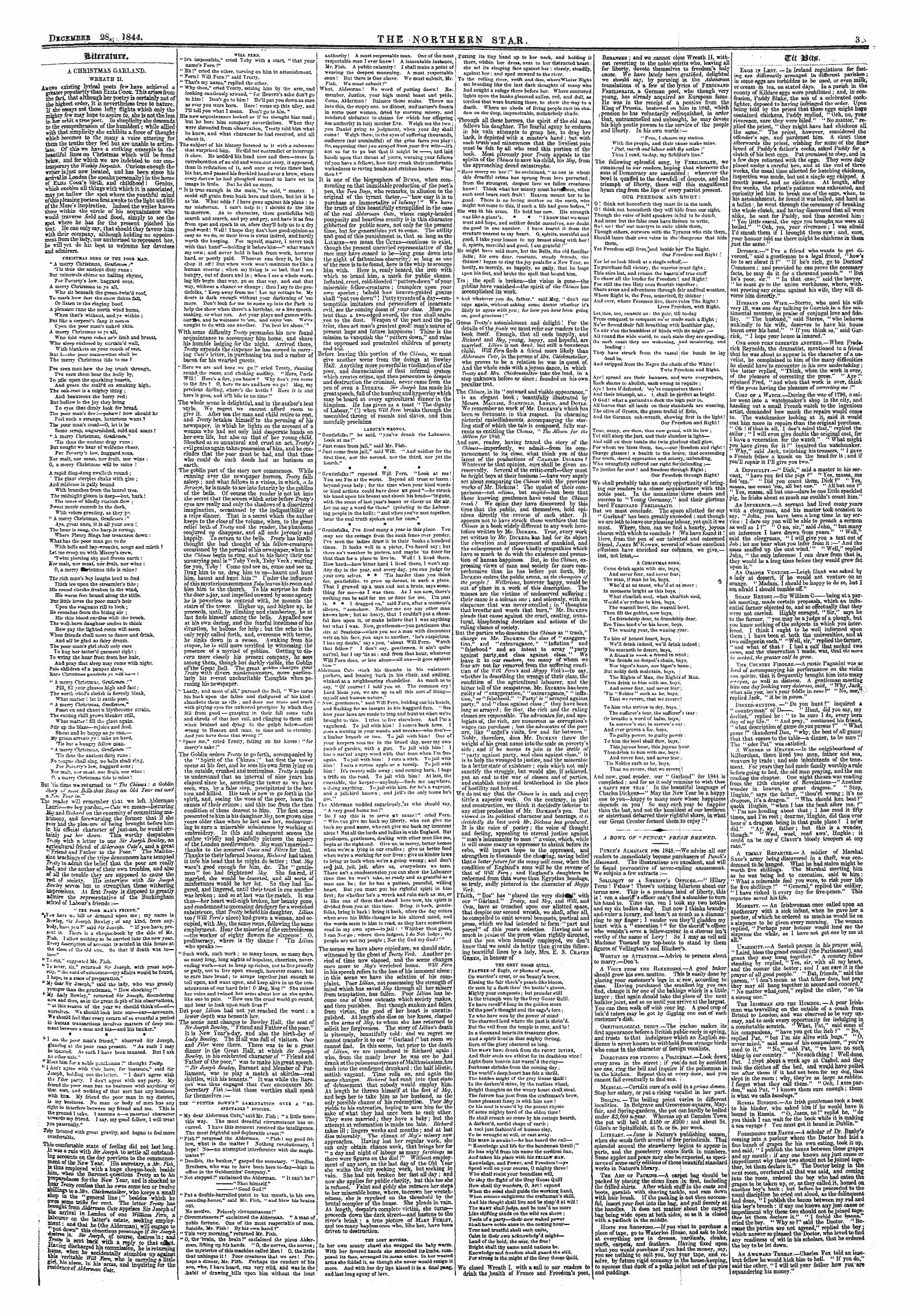 Northern Star (1837-1852): jS F Y, 3rd edition - Aitsratttt*