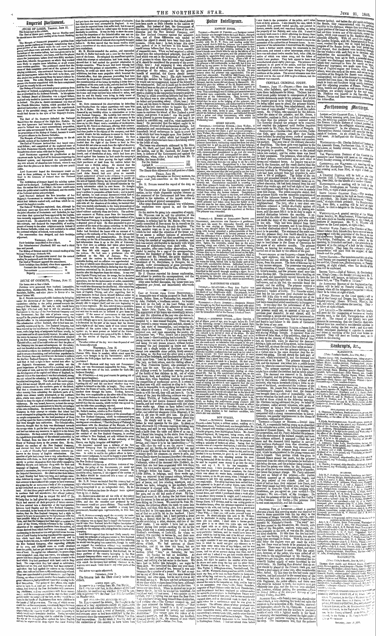 Northern Star (1837-1852): jS F Y, 3rd edition - .'.Oe;Tee Same .-Jtrte* A:.-.L T'Ars-I.I...