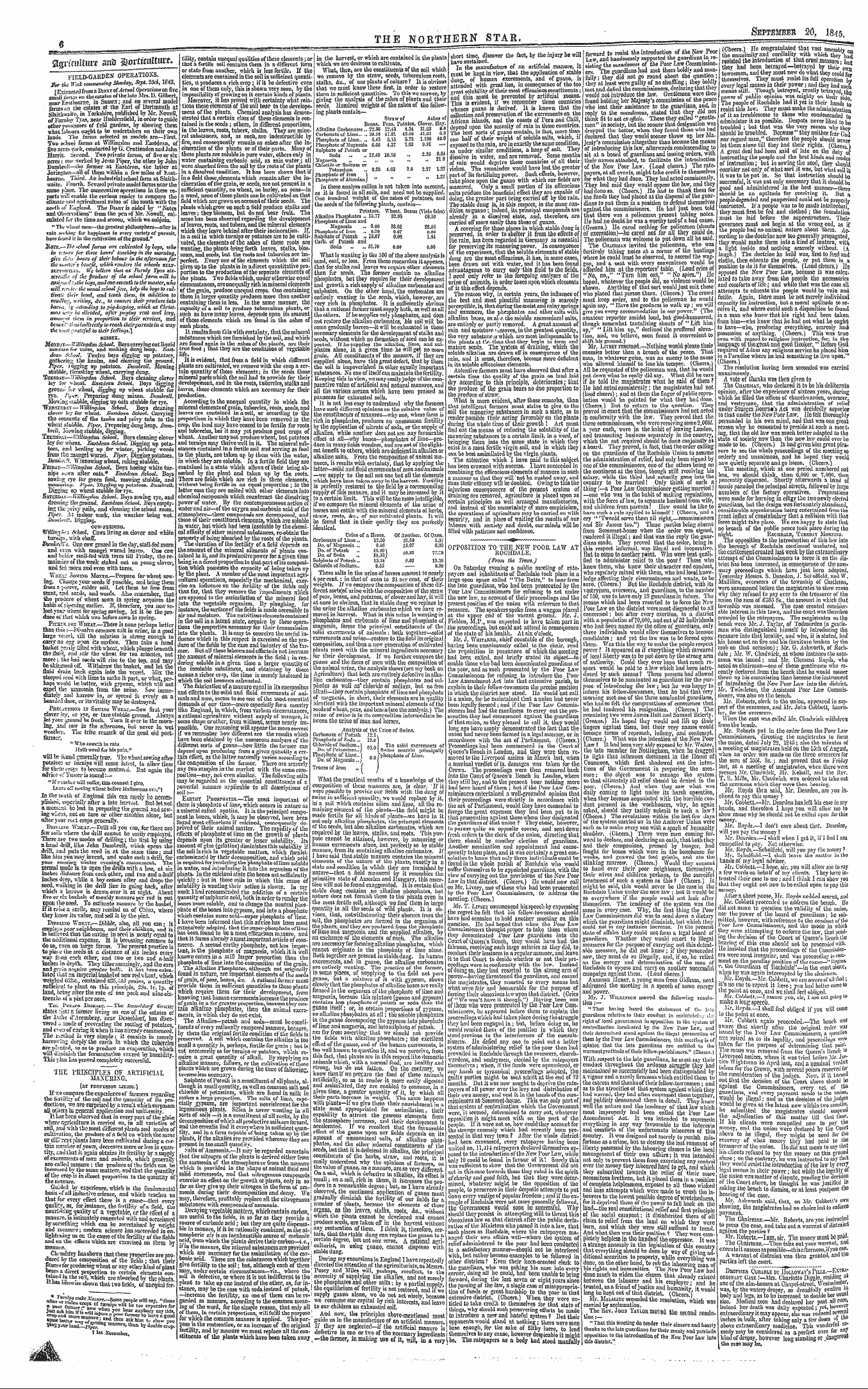 Northern Star (1837-1852): jS F Y, 3rd edition - The Pbukhtles Of Artificial Xaxuhi£&. (B...