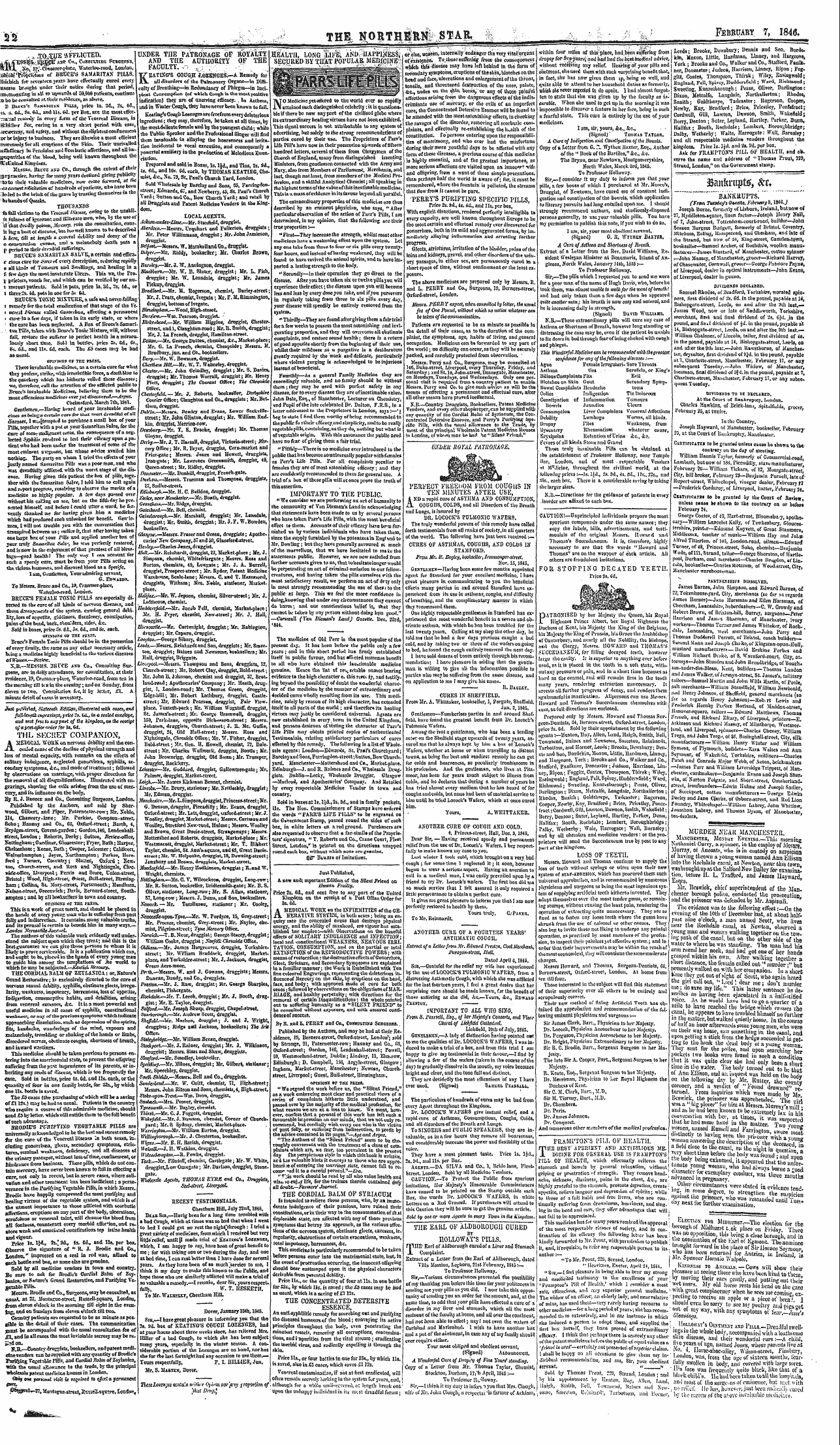 Northern Star (1837-1852): jS F Y, 3rd edition - Ad00207