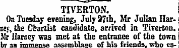 TIVERTON. On Tuesday evening, July 37th,...