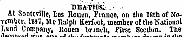 deaths;. ;• At Sootcville, les Rouen, Fr...
