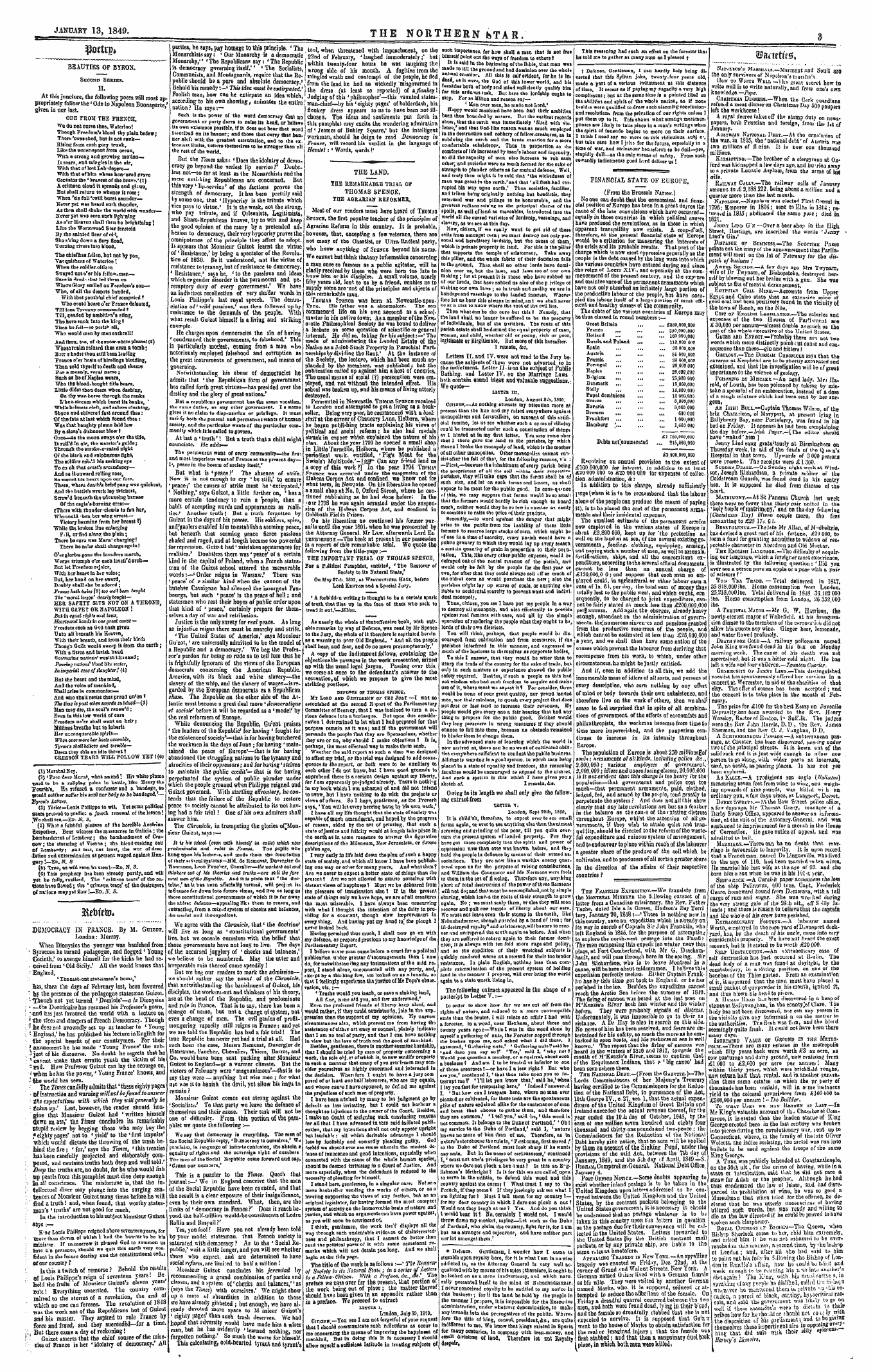 Northern Star (1837-1852): jS F Y, 3rd edition - Wmttu$A