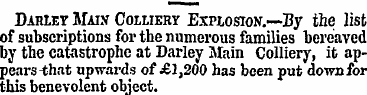 Darley Main Colliery Explosion.—By the l...