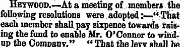 Heywood.—-At a meeting of members the fo...