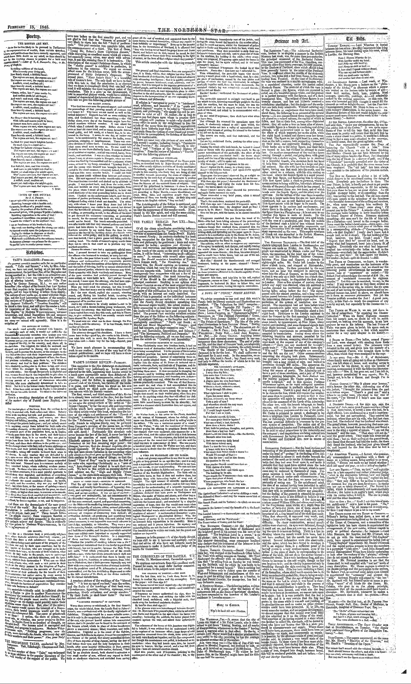 Northern Star (1837-1852): jS F Y, 4th edition - - / - " R T.--,--'- I,' .- ' / .:- ¦ --,...