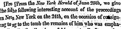 [Fro [From the Newlbrk Herald of June 25...