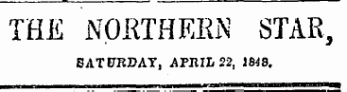 THE NORTHERN STAR, SATURDAY, APRIL 22, 1S4S.