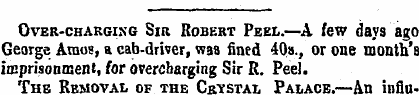 Over-charging Sir Robert Peel.—A few day...