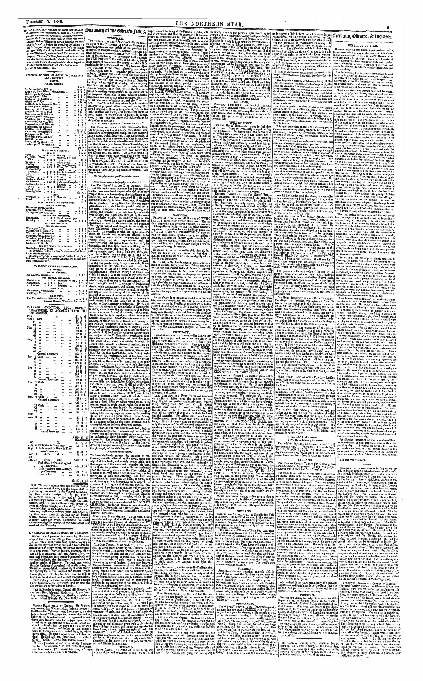 Northern Star (1837-1852): jS F Y, 1st edition - &Mrana(J&Gt; Iff Tin Mttws #Eto&