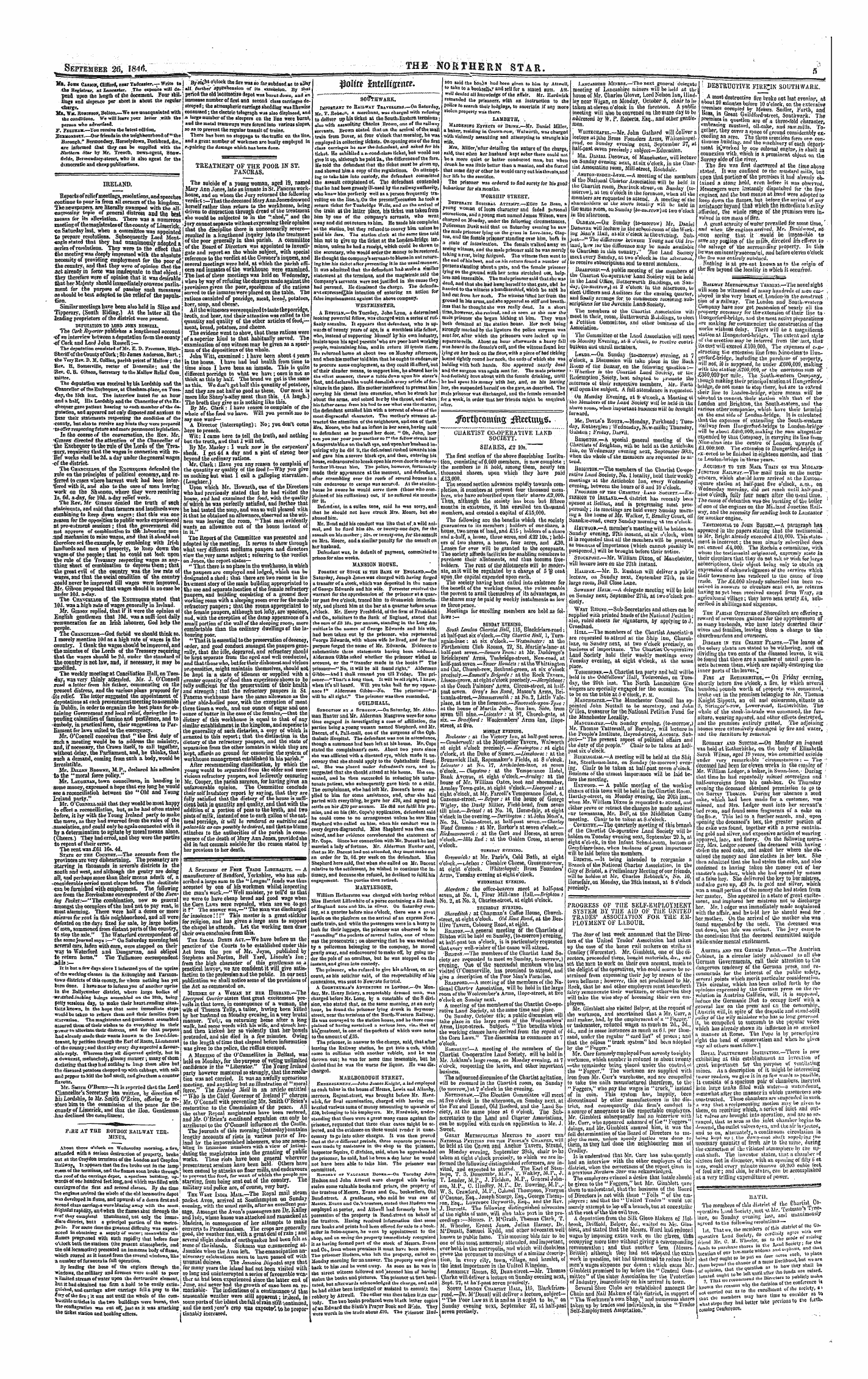 Northern Star (1837-1852): jS F Y, 1st edition - Bath.