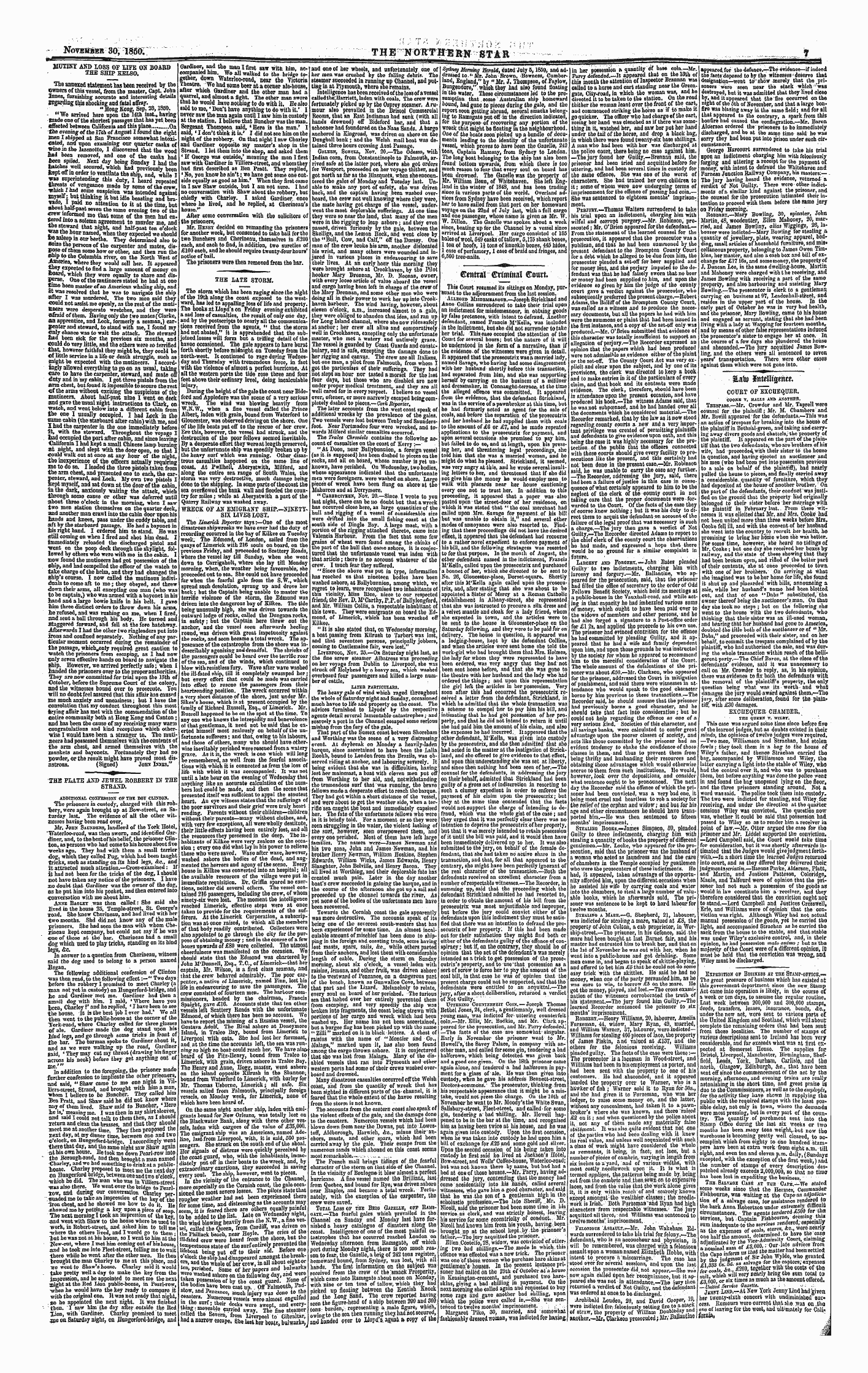 Northern Star (1837-1852): jS F Y, 1st edition - ©Mtral ©R(Mmar©Ott«.