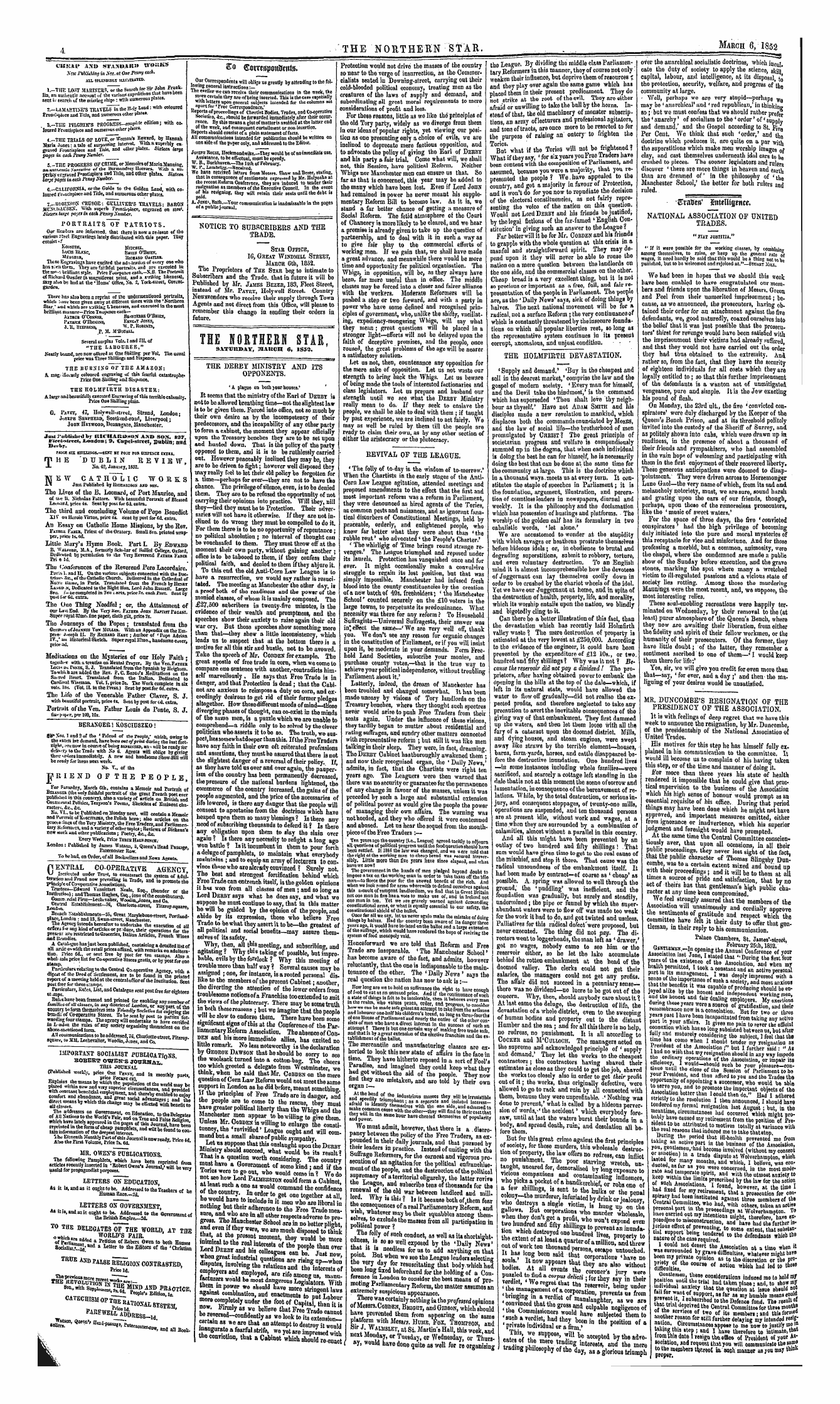 Northern Star (1837-1852): jS F Y, 1st edition - . - $Ravtft' Eutrtltgnwe*